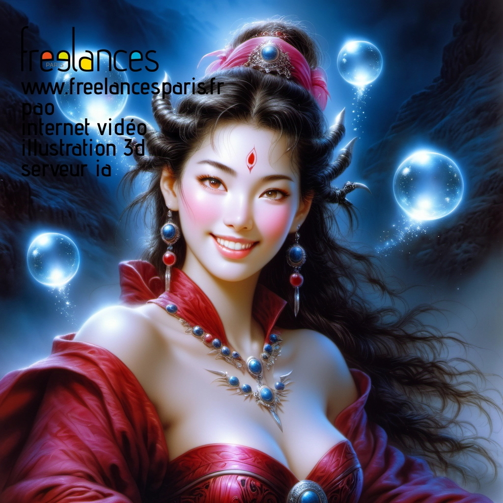 Pao mise en page internet vidéo illustration 3d serveur IA générative AI freelance paris studio de création magazines ok2rhm60